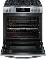 Frigidaire 30" Front Control Gas Range with Quick Boil - (FCFG3062AS)