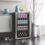 Danby new 3.1 cu. ft. Free-Standing Beverage Center in Stainless Steel - (DBC117A1BSSDB6)