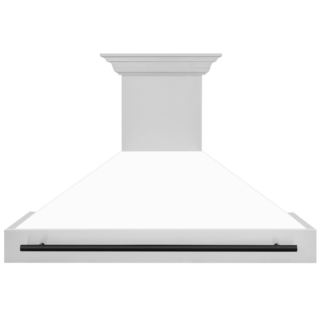 ZLINE 48 in. Autograph Edition Stainless Steel Range Hood with White Matte Shell and Handle (8654STZ-WM48) [Color: Matte Black] - (8654STZWM48MB)