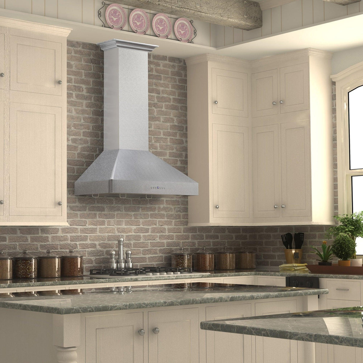 ZLINE Wall Mount Range Hood in DuraSnow Stainless Steel (8KF2S) - (8KF2S48)