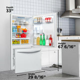 Danby Designer 18.7 cu. ft. Apartment Fridge Bottom Mount in White - (DBM187E1WDB)