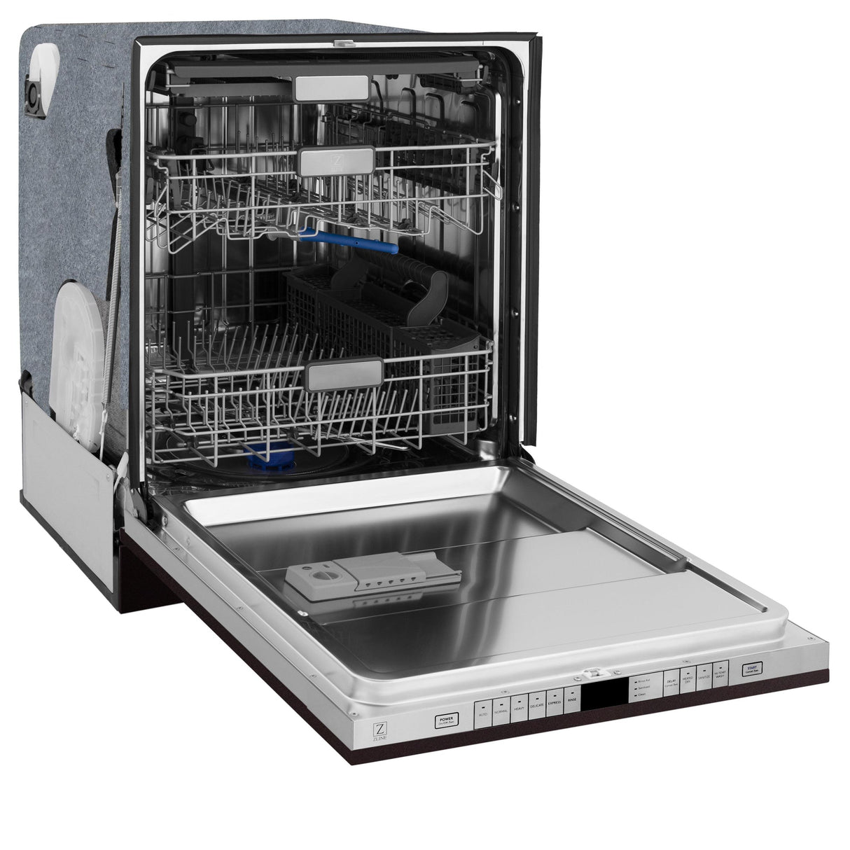 ZLINE 24" Monument Series 3rd Rack Top Touch Control Dishwasher with Stainless Steel Tub, 45dBa (DWMT-24) [Color: Oil Rubbed Bronze] - (DWMTORB24)