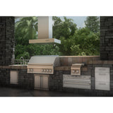 ZLINE Ducted Outdoor Island Mount Range Hood in Stainless Steel (KECOMi-304) - (KECOMI30436)