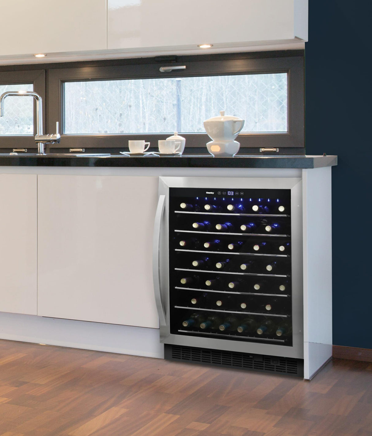 Danby 60 Bottle Built-in Wine Cooler in Stainless Steel - (DWC057A1BSS)