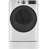 GE(R) ENERGY STAR(R) 7.8 cu. ft. Capacity Smart Front Load Electric Dryer with Sanitize Cycle - (GFD55ESSNWW)