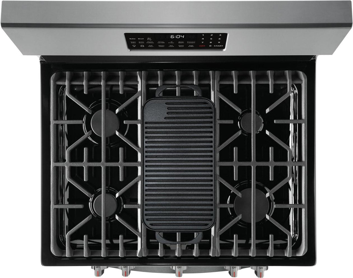 Frigidaire Gallery 30" Freestanding Gas Range with Air Fry - (GCRG3060AD)