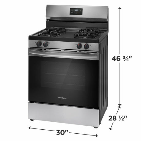 Frigidaire 30" Gas Range - (FCRG3051BS)