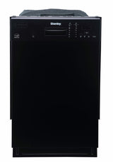 Danby 18" Wide Built-in Dishwasher in Black - (DDW1804EB)