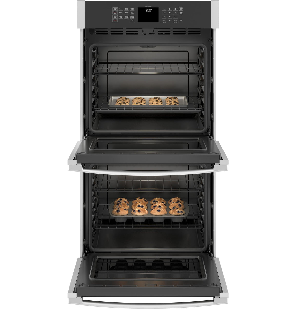 GE(R) 27" Smart Built-In Double Wall Oven - (JKD3000SNSS)