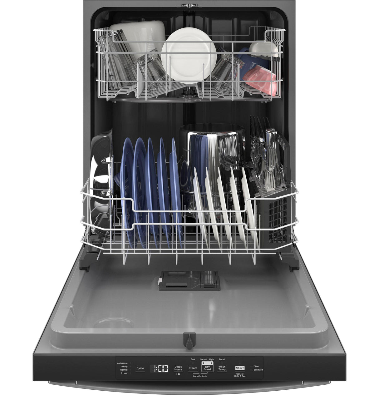 GE(R) ENERGY STAR(R) Top Control with Plastic Interior Dishwasher with Sanitize Cycle & Dry Boost - (GDT550PYRFS)