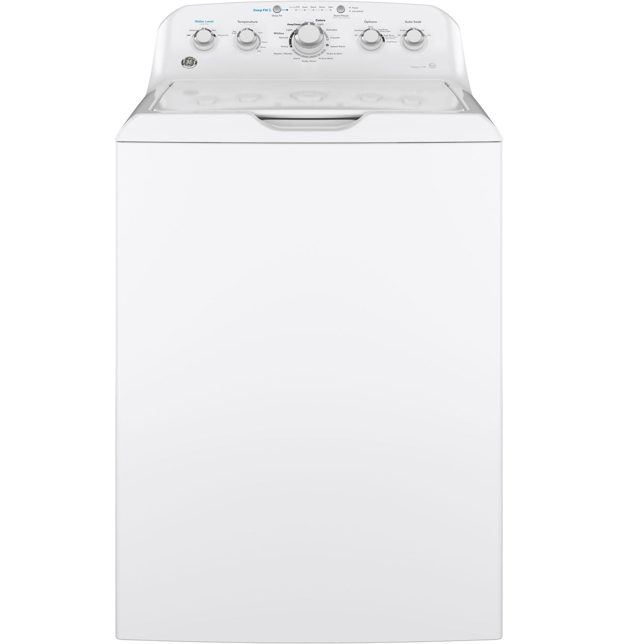 GE(R) 4.5 cu. ft. Capacity Washer with Stainless Steel Basket - (GTW465ASNWW)