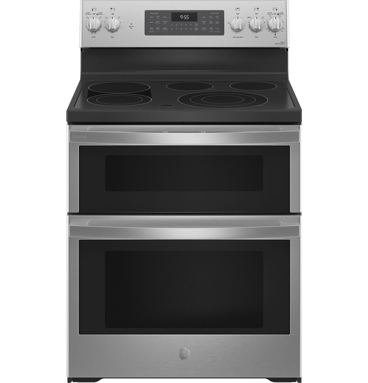 GE Profile(TM) 30" Smart Free-Standing Electric Double Oven Convection Range with No Preheat Air Fry - (PB965YPFS)