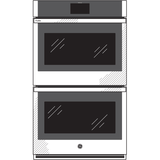 GE Profile(TM) 27" Smart Built-In Convection Double Wall Oven - (PKD7000SNSS)