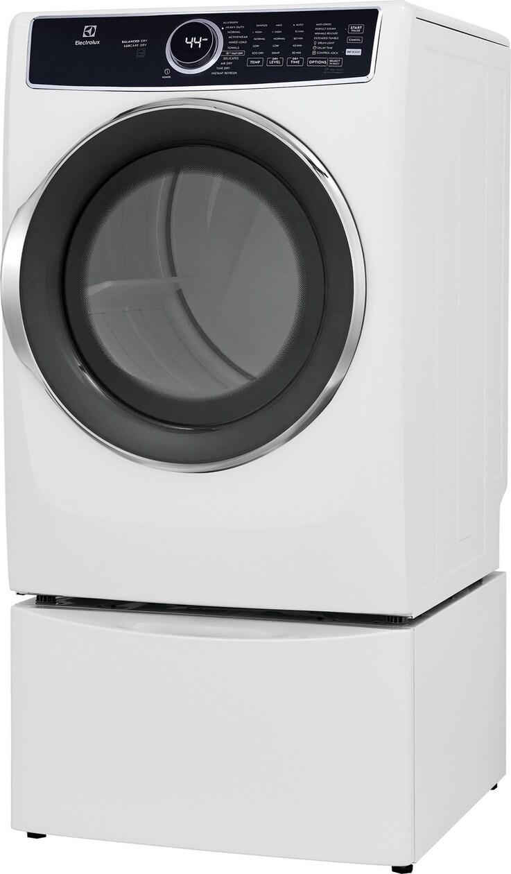 Electrolux Front Load Perfect Steam(TM) Electric Dryer with Predictive Dry(TM) and Instant Refresh - 8.0 Cu. Ft. - (ELFE7537AW)