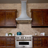 ZLINE Designer Series DuraSnow Stainless Steel Wall Range Hood (8632S) - (8632S48)