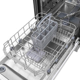 ZLINE 18 in. Compact Top Control Dishwasher with Stainless Steel Tub and Modern Style Handle, 52 dBa (DW-18) [Color: DuraSnow Stainless Steel] - (DWSN18)