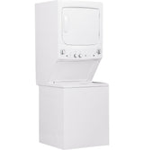 GE Unitized Spacemaker(R) 3.8 cu. ft. Capacity Washer with Stainless Steel Basket and 5.9 cu. ft. Capacity Gas Dryer - (GUD27GSSMWW)