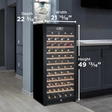 Danby 94 Bottle Free-Standing Wine Cooler in Black - (DWC94L1B)