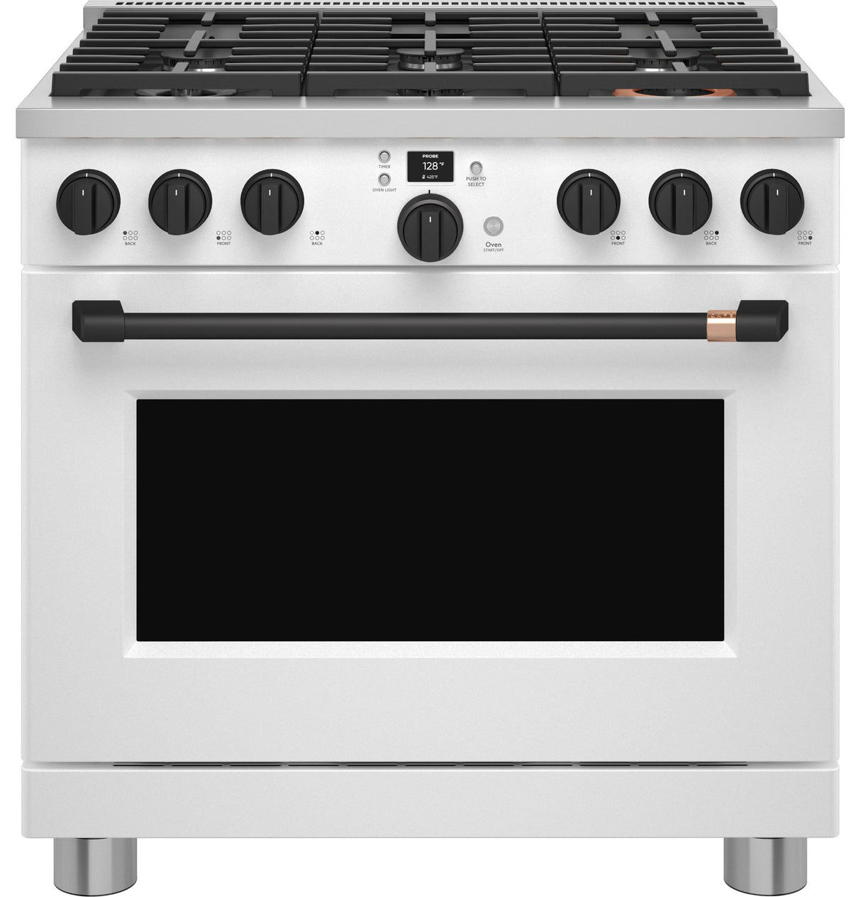 Caf(eback)(TM) 36" Smart All-Gas Commercial-Style Range with 6 Burners (Natural Gas) - (CGY366P4TW2)