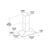 36" CHIMNEY WALL HOOD - (F4CW36S1)