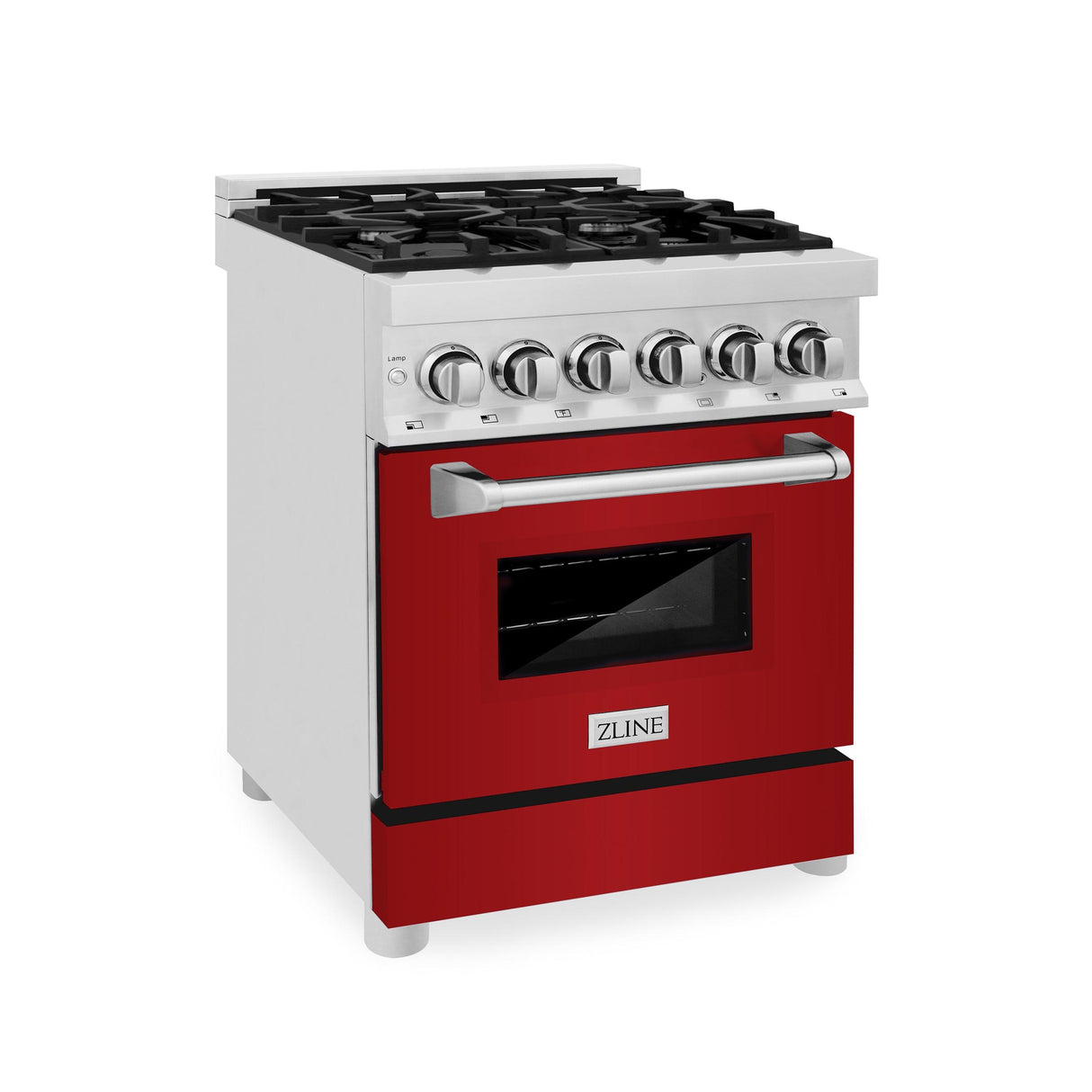 ZLINE 24 in. Professional Dual Fuel Range with Color Door Options (RA24) [Color: Red Gloss] - (RARG24)