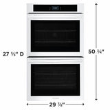 Frigidaire 30" Double Electric Wall Oven with Fan Convection - (FCWD3027AW)