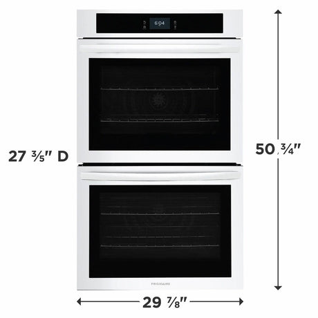 Frigidaire 30" Double Electric Wall Oven with Fan Convection - (FCWD3027AW)