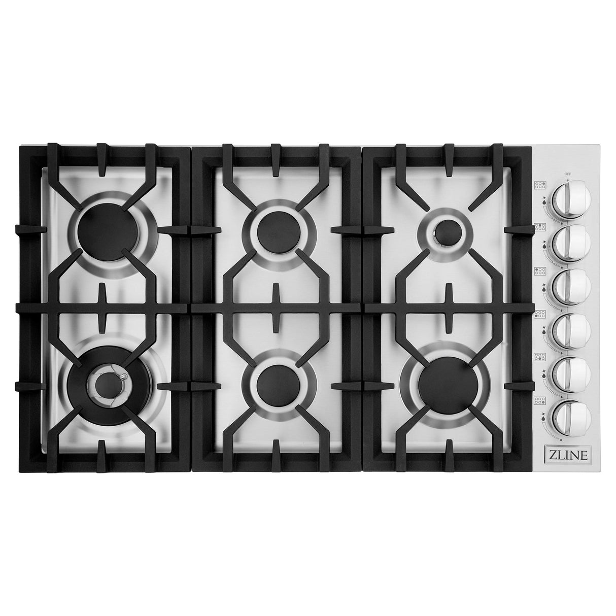 ZLINE Dropin Cooktop in Stainless Steel (Gas) (RC36) [Color: ZLINE Dropin Cooktop in Stainless Steel (Gas) (RC36)] - (RC36)