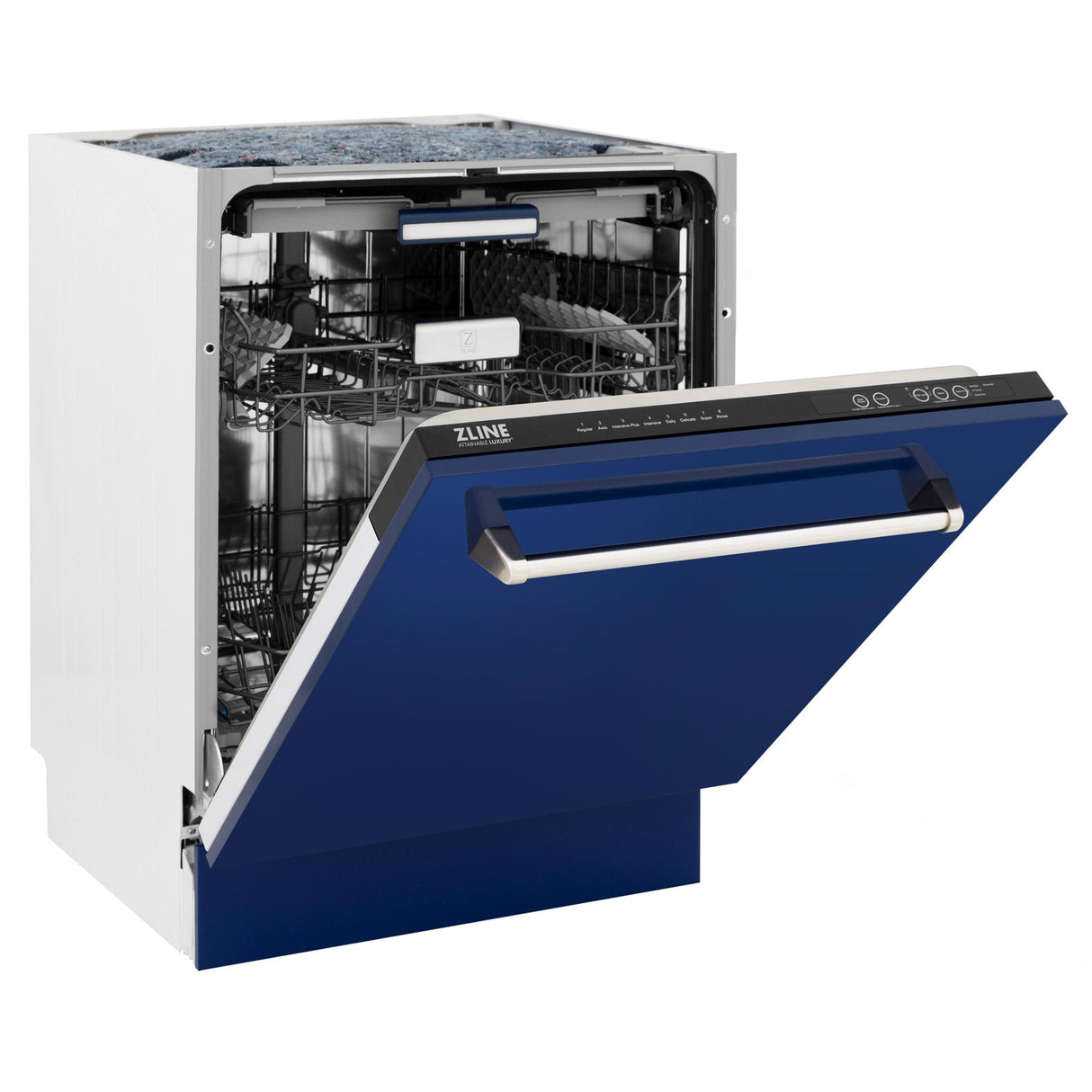 ZLINE 24" Tallac Series 3rd Rack Dishwasher with Traditional Handle, 51dBa (DWV-24) [Color: Blue Gloss] - (DWVBG24)