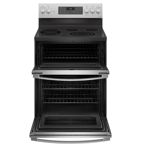 GE Profile(TM) 30" Smart Free-Standing Electric Double Oven Convection Range with No Preheat Air Fry - (PB965YPFS)