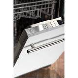 ZLINE 24 in. Top Control Dishwasher with Stainless Steel Tub and Modern Style Handle, 52dBa (DW-24) [Color: White Matte] - (DWWMH24)