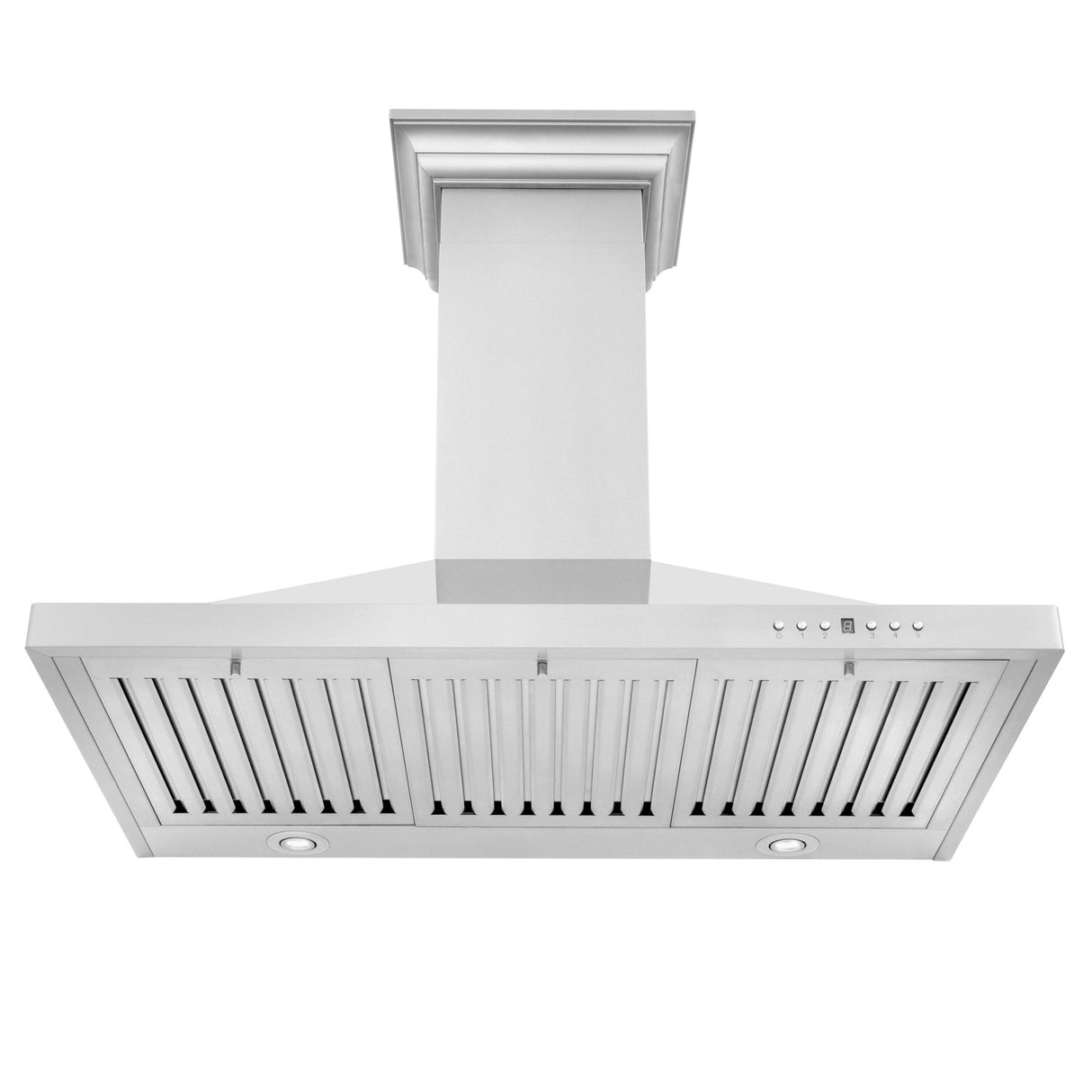 ZLINE Convertible Vent Wall Mount Range Hood in Stainless Steel with Crown Molding (KBCRN) - (KBCRN24)