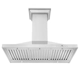 ZLINE Convertible Vent Wall Mount Range Hood in Stainless Steel with Crown Molding (KBCRN) - (KBCRN24)