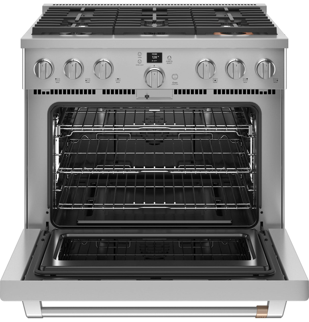 Caf(eback)(TM) 36" Smart All-Gas Commercial-Style Range with 6 Burners (Natural Gas) - (CGY366P2TS1)