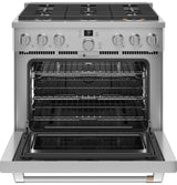 Caf(eback)(TM) 36" Smart All-Gas Commercial-Style Range with 6 Burners (Natural Gas) - (CGY366P2TS1)