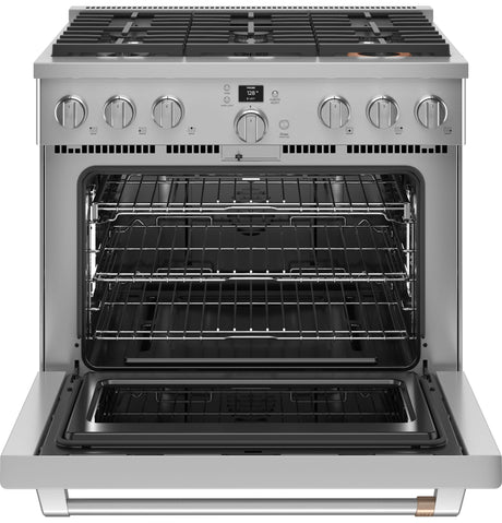 Caf(eback)(TM) 36" Smart All-Gas Commercial-Style Range with 6 Burners (Natural Gas) - (CGY366P2TS1)