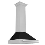 ZLINE 30 in. Convertible Fingerprint Resistant DuraSnow' Stainless Steel Range Hood with Stainless Steel Handle (KB4SNX-30) [Color: Black Matte Shell] - (KB4SNXBLM30)