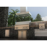 ZLINE Ducted Outdoor Island Mount Range Hood in Stainless Steel (KECOMi-304) - (KECOMI30442)