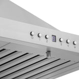 ZLINE Convertible Vent Wall Mount Range Hood in Stainless Steel with Crown Molding (KBCRN) - (KBCRN36)