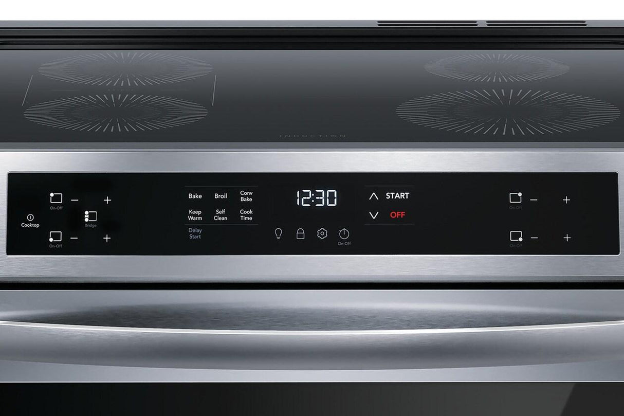 Frigidaire 30" Front Control Induction Range with Convection Bake - (FCFI3083AS)