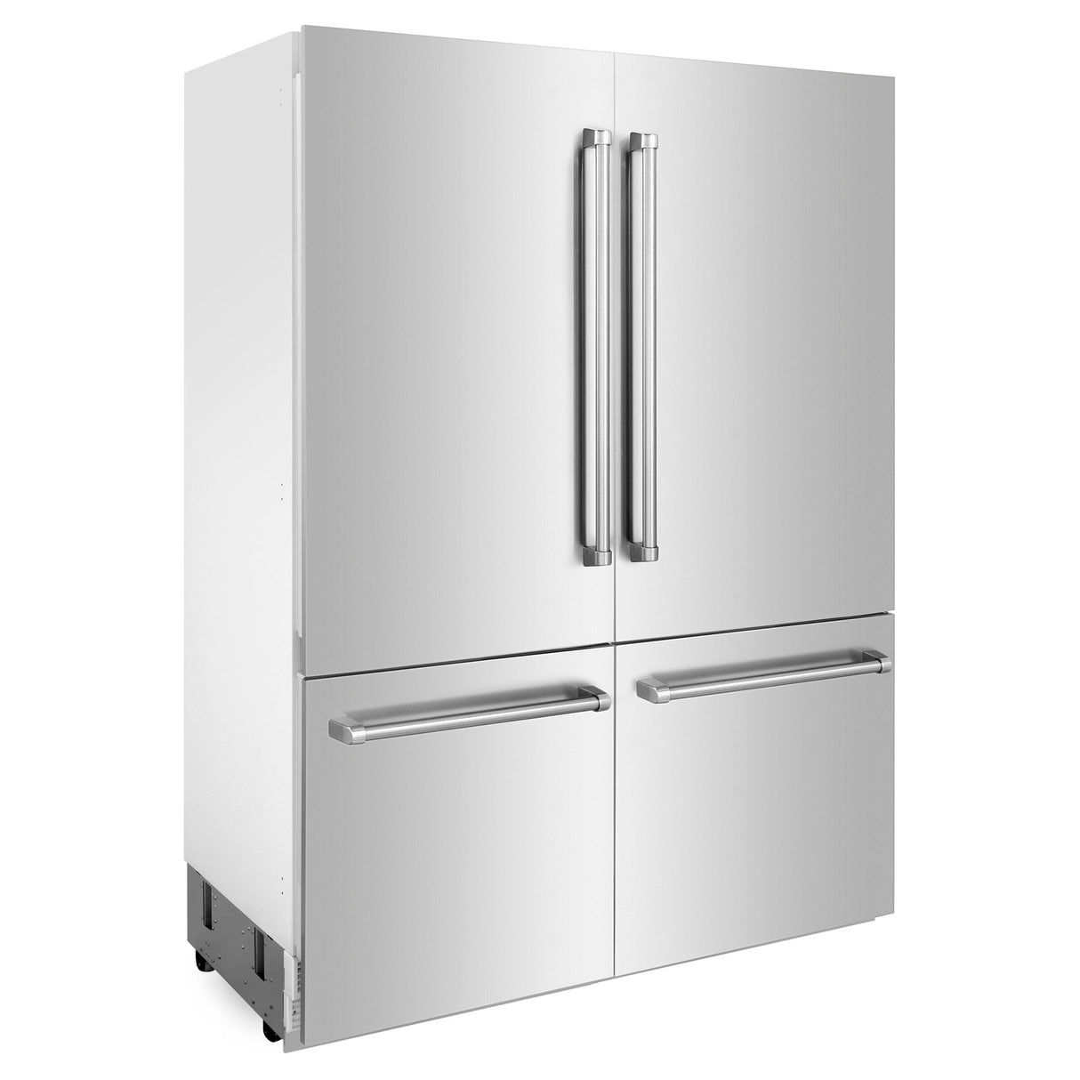 ZLINE 60 in. 32.2 cu. ft. Built-In 4-Door French Door Refrigerator with Internal Water and Ice Dispenser in Stainless Steel (RBIV-304-60) - (RBIV30460)