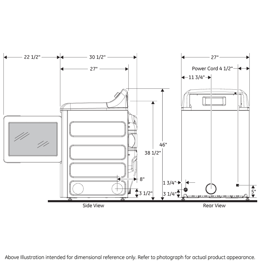 GE(R) 7.4 cu. ft. Capacity Gas&#x00A0;Dryer with Up To 120 ft. Venting&#x00A0;and&#x00A0;Sensor Dry - (GTD58GBSVWS)