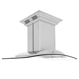 ZLINE Island Mount Range Hood in Stainless Steel with Built-in ZLINE CrownSound Bluetooth Speakers (GL9iCRN-BT) - (GL9ICRNBT30)