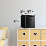 Danby 1.7 cu. ft. Compact Fridge in Black - (DAR017A3BDB)