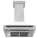 36 in. ZLINE Autograph Edition DuraSnow Stainless Steel Range Hood with White Matte Shell and Accented Handle (8654SNZ-WM36) [Color: Matte Black] - (8654SNZWM36MB)