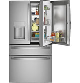 GE Profile(TM) ENERGY STAR(R) 27.9 Cu. Ft. Smart Fingerprint Resistant 4-Door French-Door Refrigerator with Door In Door - (PVD28BYNFS)