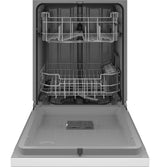 GE(R) ENERGY STAR(R) Front Control with Plastic Interior Dishwasher with Sanitize Cycle & Dry Boost - (GDF550PGRWW)