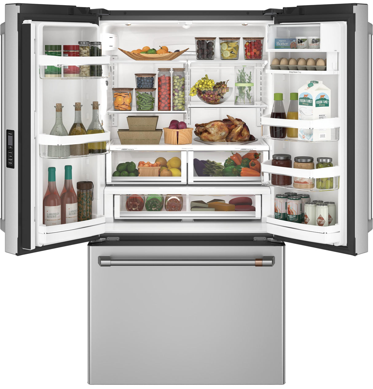 Caf(eback)(TM) ENERGY STAR(R) 23.1 Cu. Ft. Smart Counter-Depth French-Door Refrigerator - (CWE23SP2MS1)