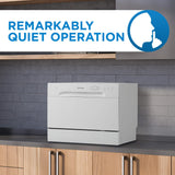 Danby 6 Place Setting Countertop Dishwasher in White - (DDW621WDB)