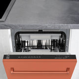 ZLINE 18" Tallac Series 3rd Rack Top Control Dishwasher with Traditional Handle, 51dBa [Color: Copper] - (DWVC18)